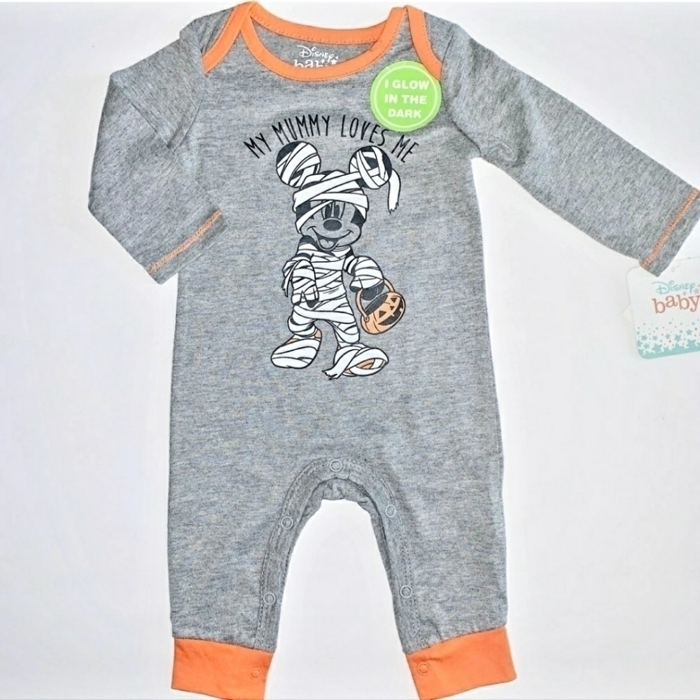 NWT Disney Mickey Mouse Halloween Mummy One Piece